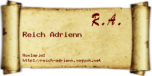 Reich Adrienn névjegykártya